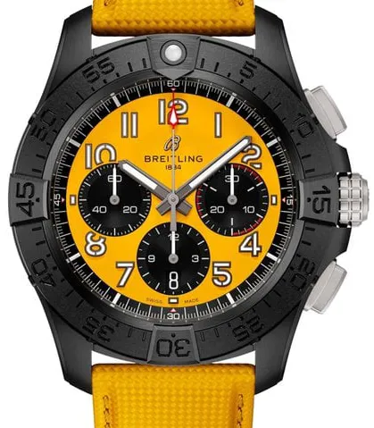 Breitling Avenger SB0147101I1X1 44mm Black ceramic Yellow