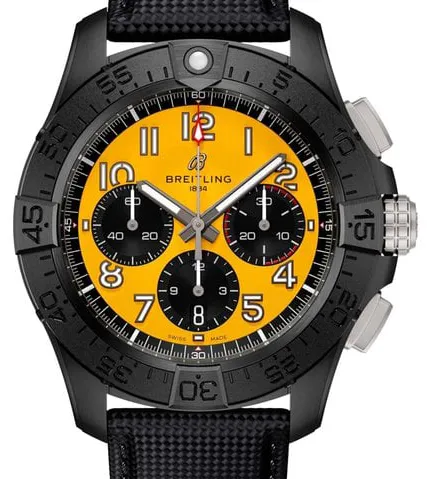 Breitling Avenger SB0147101I1X2 44mm Black ceramic Yellow