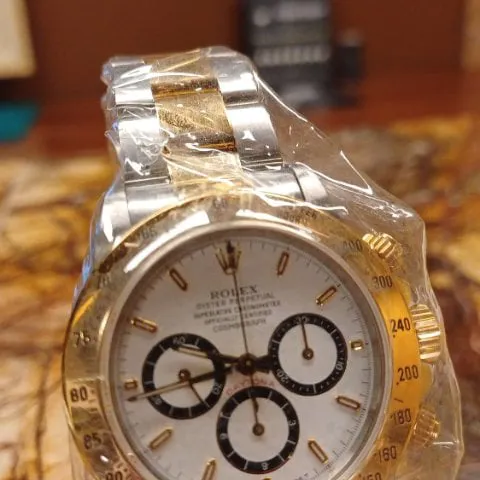 Rolex Daytona 16523 40mm Yellow gold and Stainless steel White