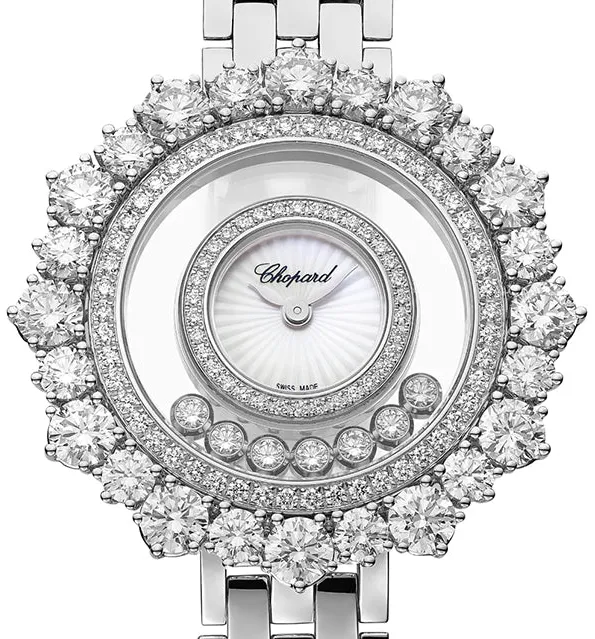 Chopard Happy Diamonds 209437-1601 36.3mm White gold and Diamond Mother-of-pearl