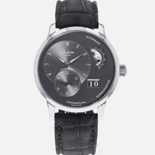 Glashütte PanoMaticLunar 1-90-02-43-32-62 Stainless steel Gray