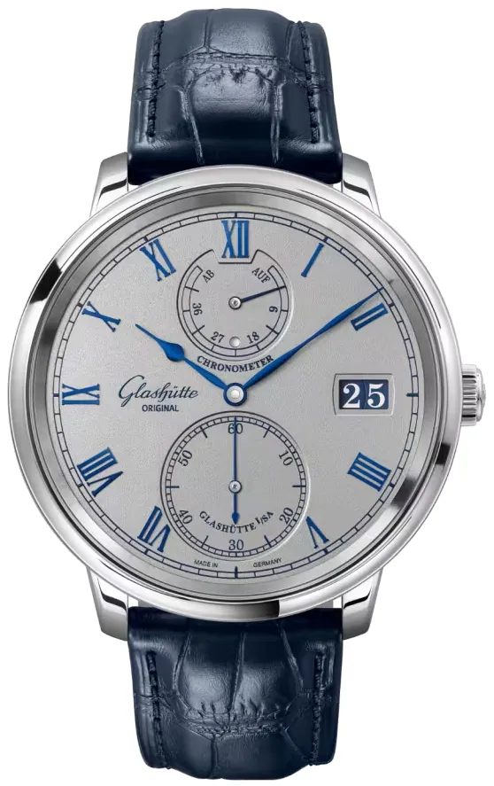 Glashütte Senator 1-58-08-01-04-61 42mm White gold Silvery