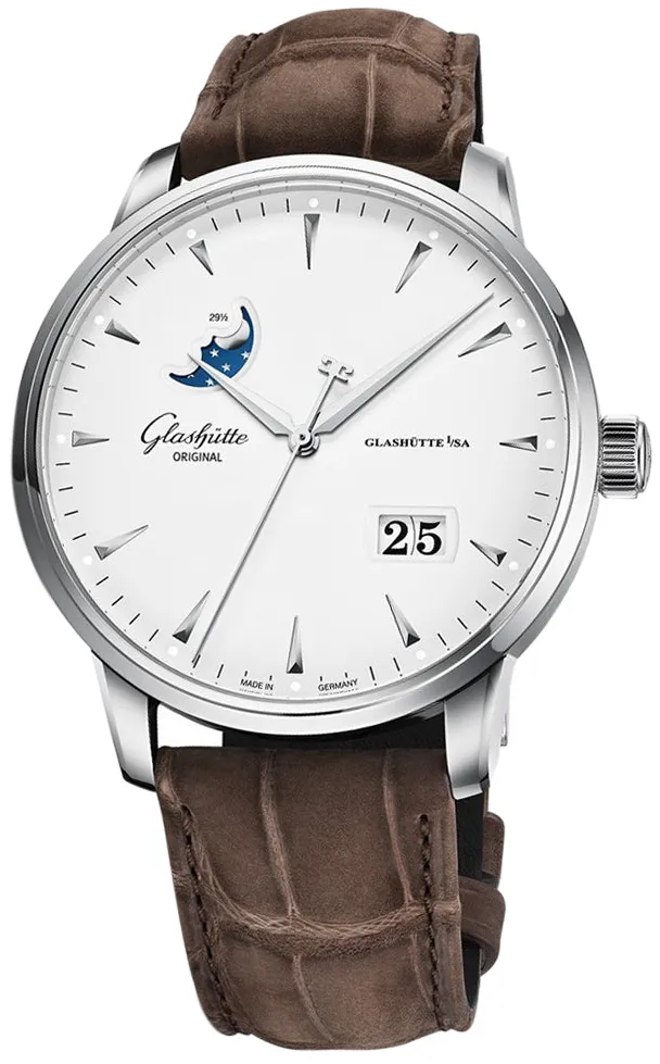 Glashütte Senator 1-36-04-05-02-31 42mm Stainless steel White