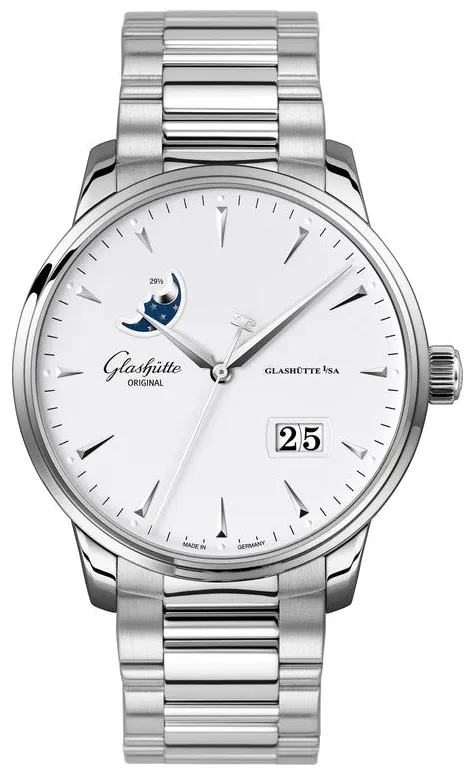 Glashütte Senator 1-36-04-05-02-71 42mm Stainless steel White