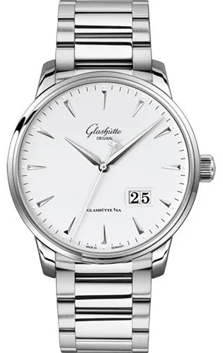 Glashütte Senator 1-36-03-05-02-71 42mm Stainless steel White