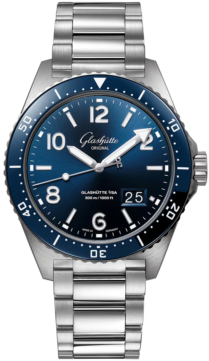 Glashütte Spezialist 1-36-13-02-81-70 43mm Stainless steel Blue