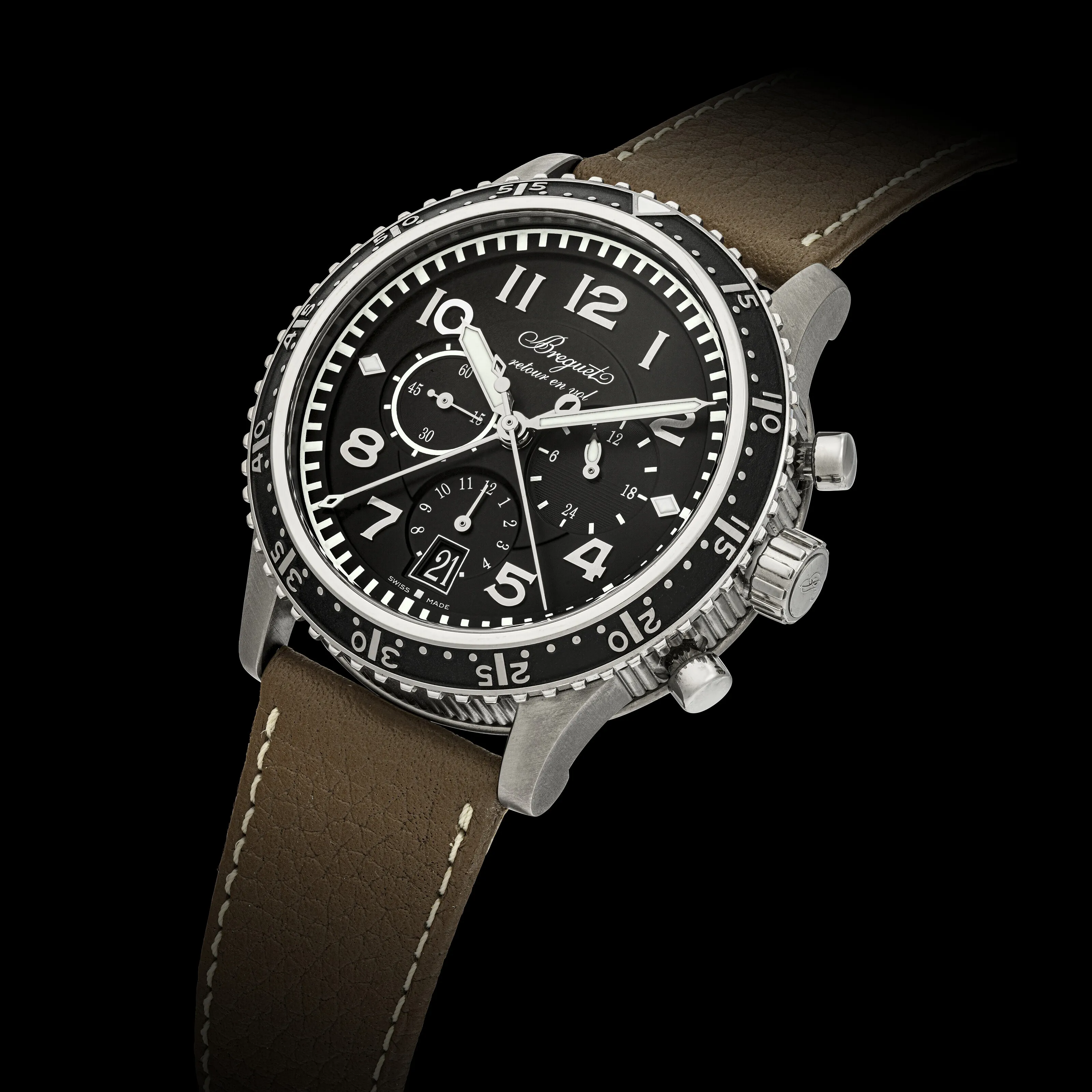 Breguet Type XXI 3810 42mm Titanium Black