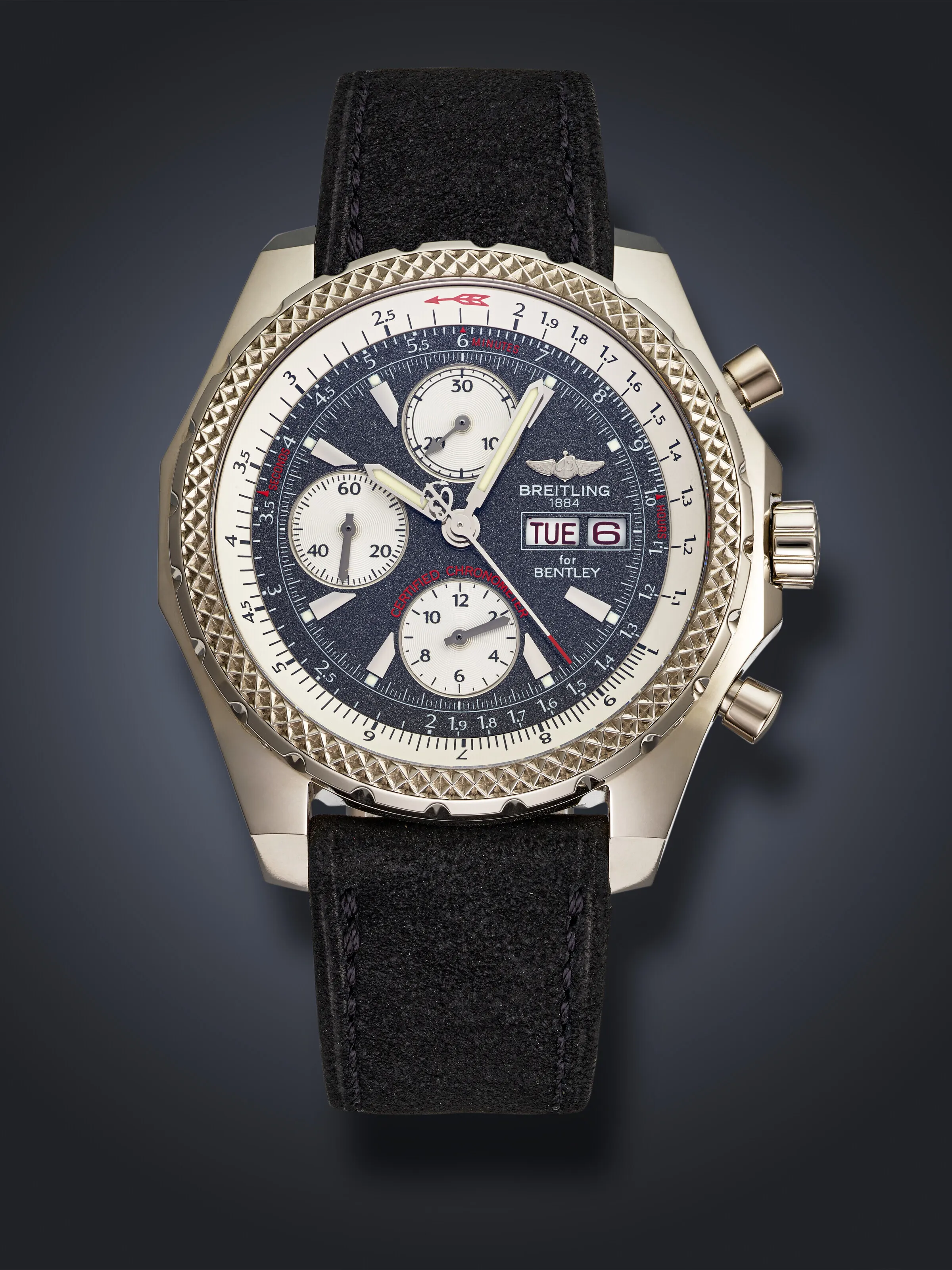 Breitling Bentley GT J13362 44mm White gold Gray