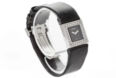 Chanel Matelassé H0500 19mm Stainless steel Black 7