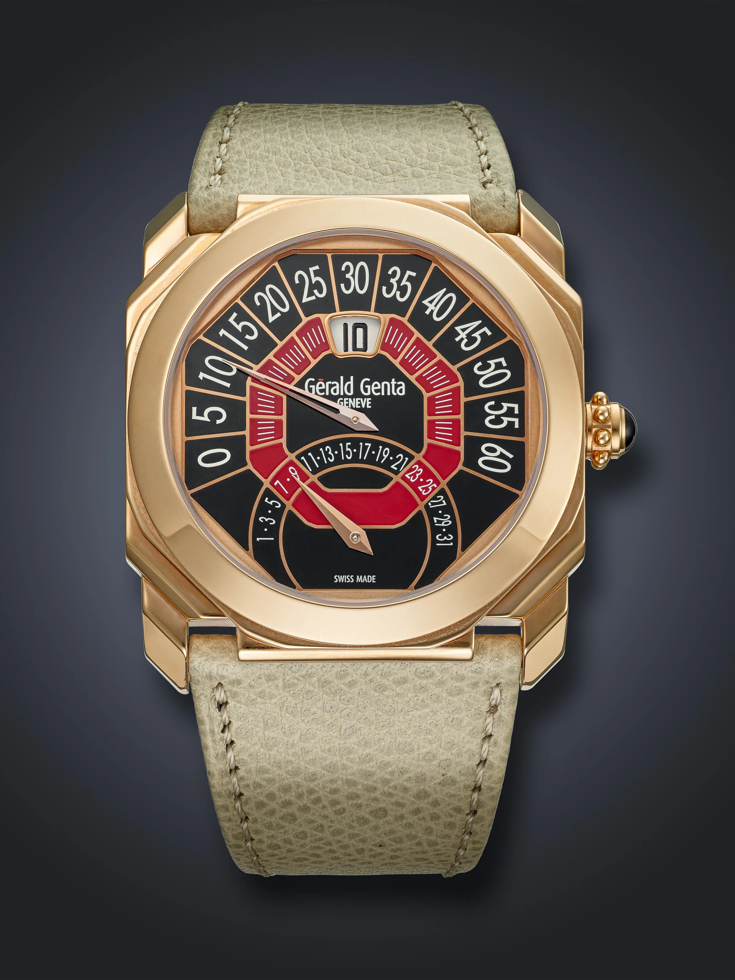 Gérald Genta Octo Bi-Retro OBR.Y.50 44mm Rose gold Black