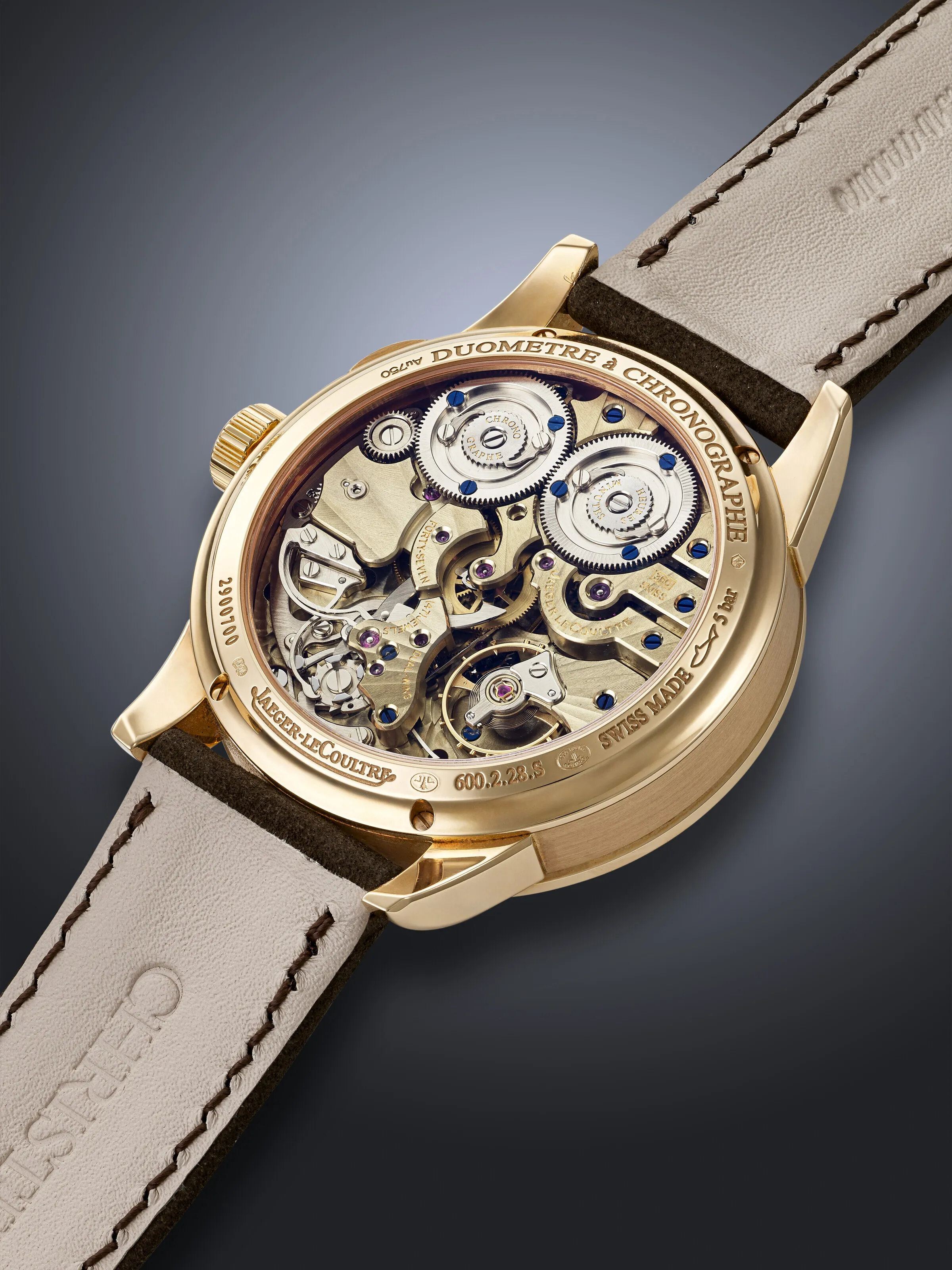 Jaeger-LeCoultre Duometre Quantieme Lunaire Q601244J 42mm Pink gold Semi-skeletonized 2