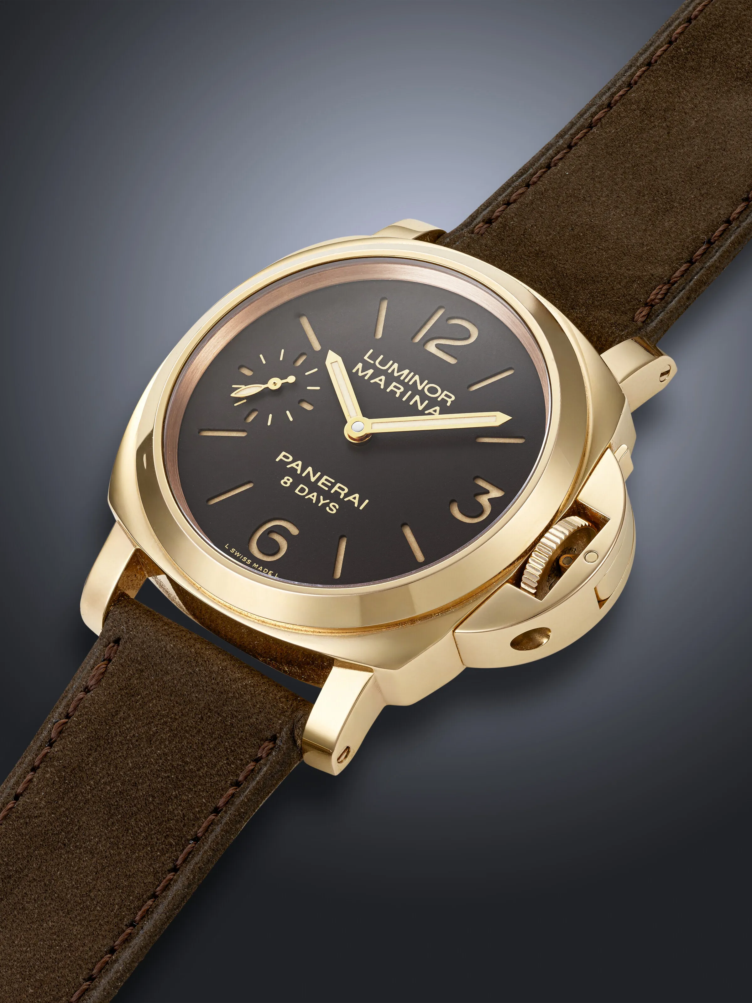 Panerai Luminor PAM511 46mm Rose gold Brown 1