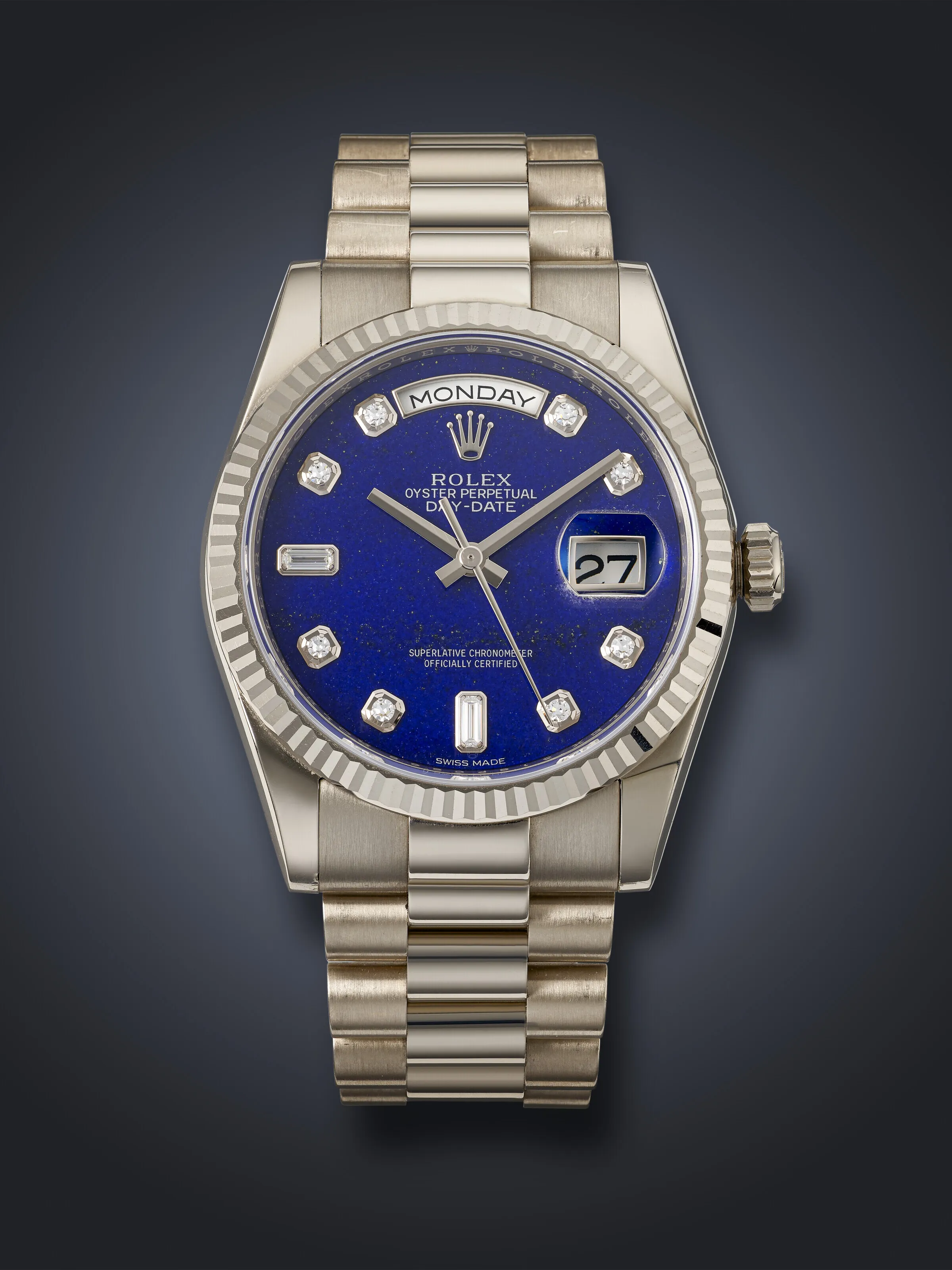 Rolex Day-Date 36 118239 36mm White gold Lapis lazuli