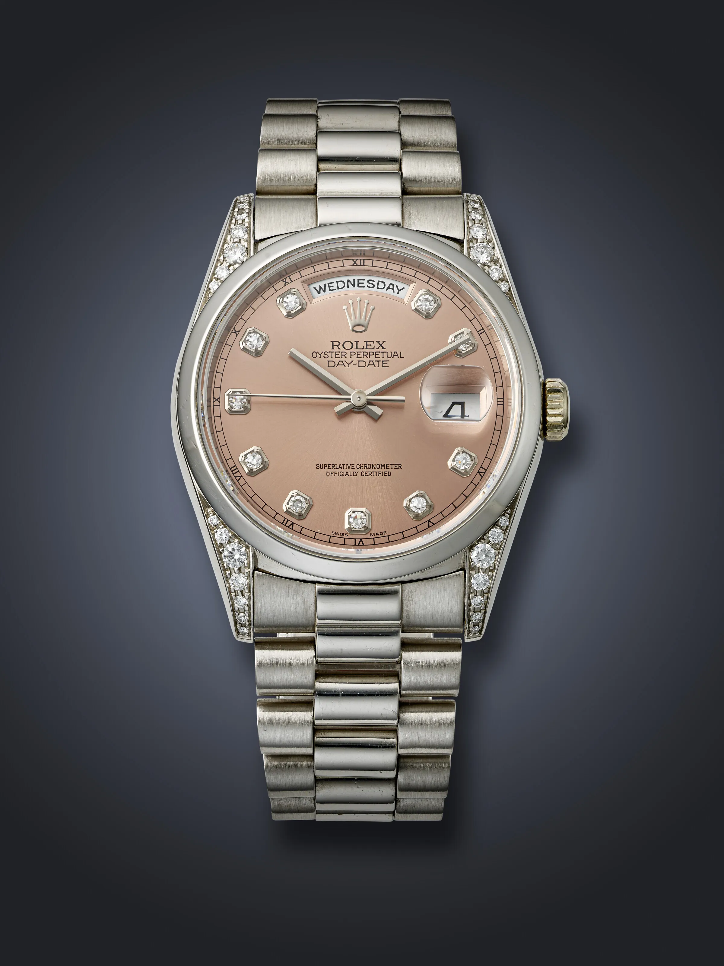 Rolex Day-Date 36 18296 36mm Platinum Salmon