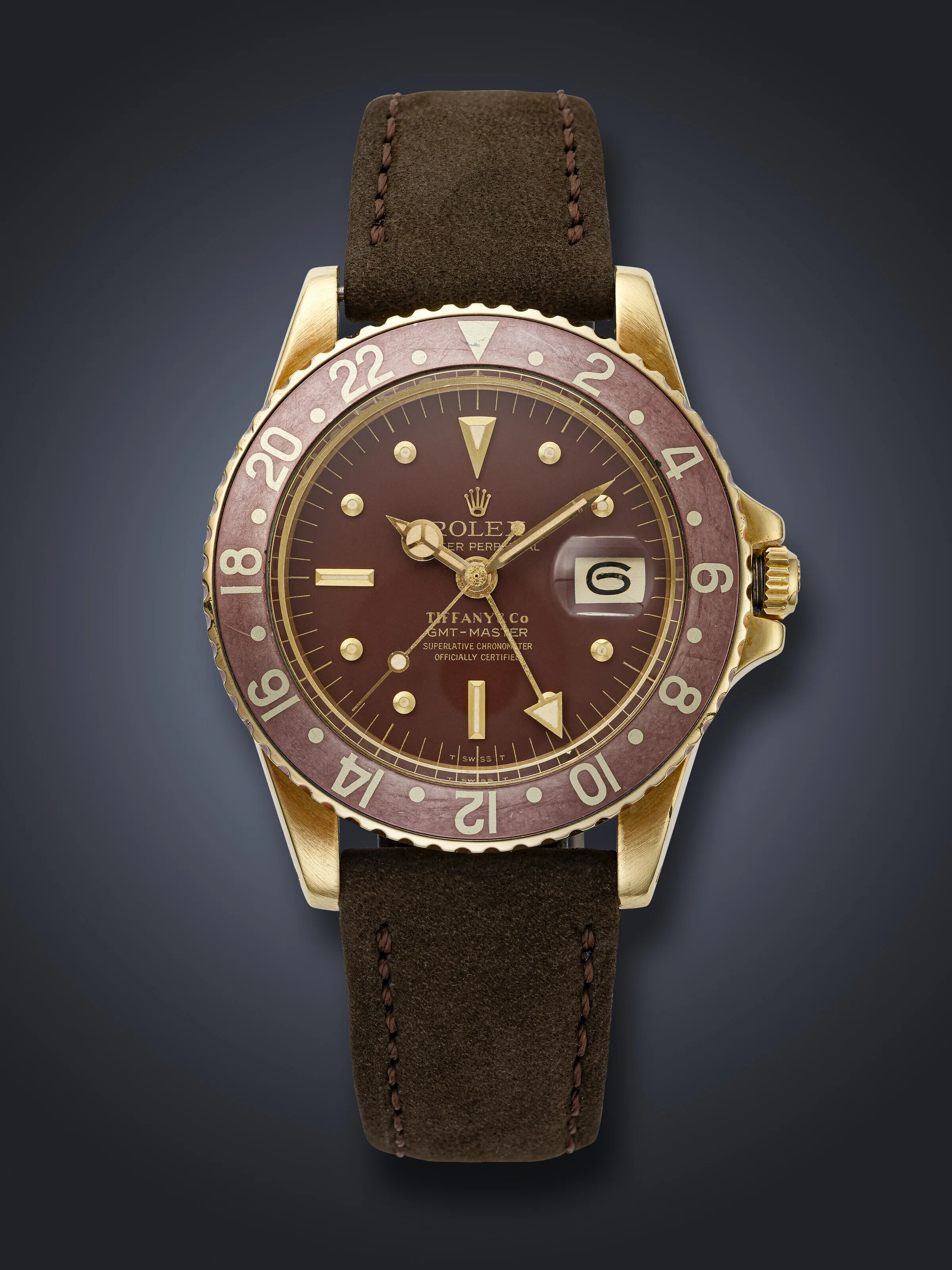 Rolex GMT-Master 1675 39.5mm Yellow gold Brown