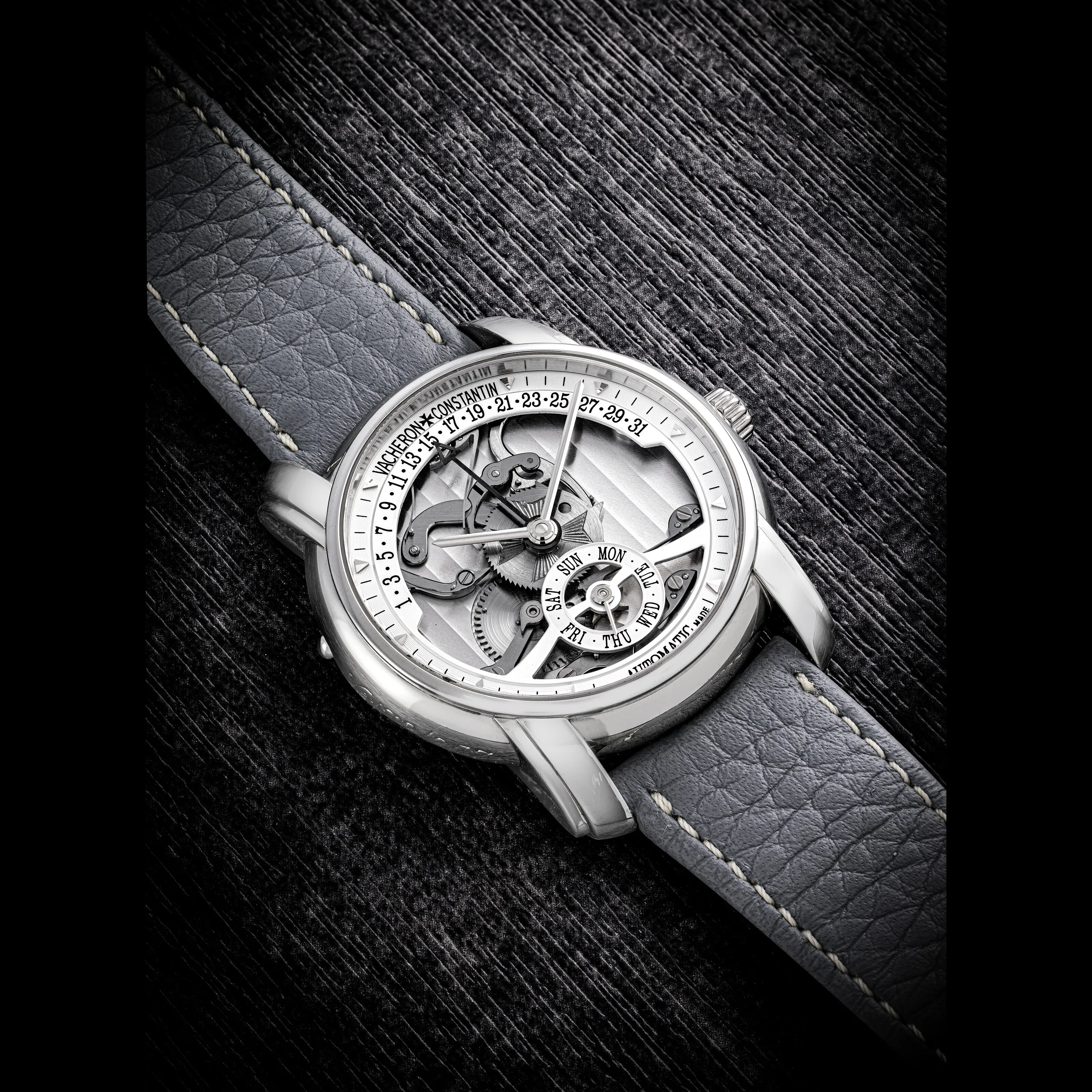 Vacheron Constantin Patrimony 47245 37mm Platinum Semi-skeletonized