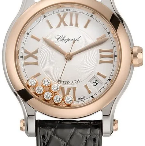 Chopard Happy Sport 278559-6001 36mm Rose gold Silver