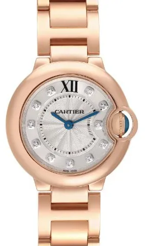 Cartier Ballon Bleu WE902025 28mm Rose gold Silver