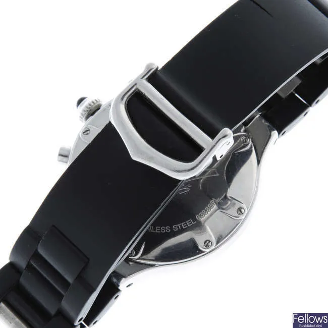 Cartier 21 Chronoscaph 2424 38mm Stainless steel Black 2