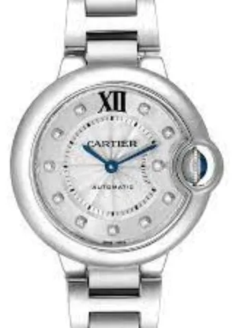 Cartier Ballon Bleu 33mm WE902074 33mm Stainless steel Silver