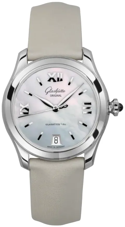 Glashütte Lady Collection 1-39-22-08-02-44 36mm Stainless steel Mother-of-pearl