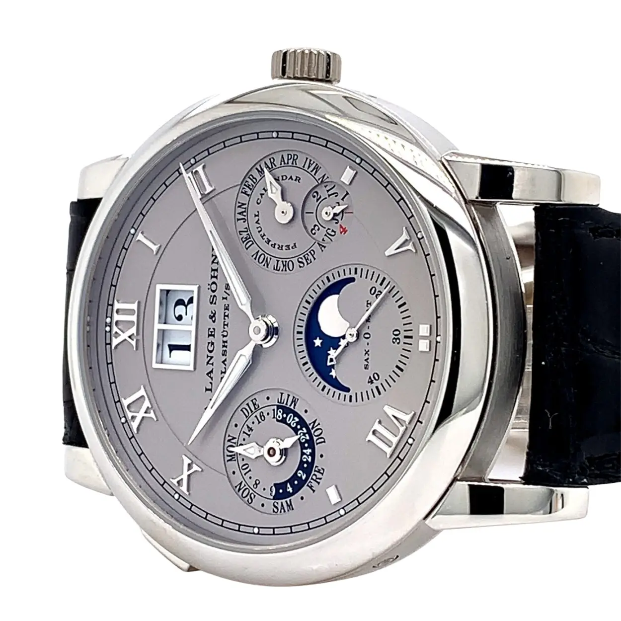 A. Lange & Söhne Langematik Perpetual 310.025F 38.5mm Platinum Silver 3