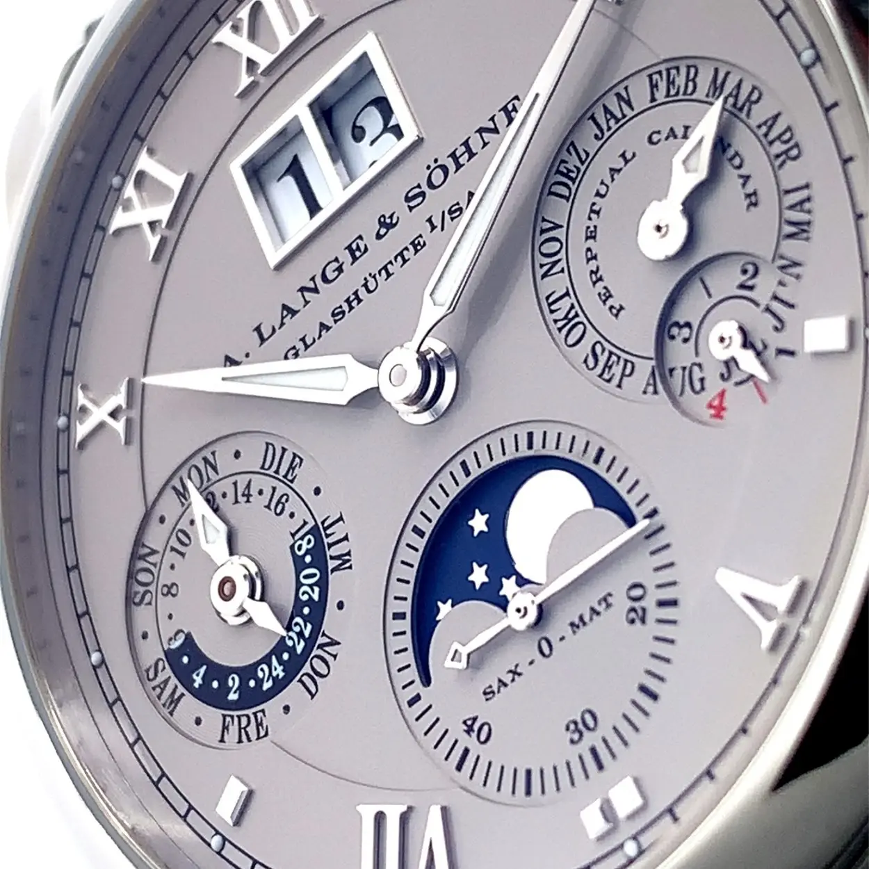 A. Lange & Söhne Langematik Perpetual 310.025F 38.5mm Platinum Silver 6