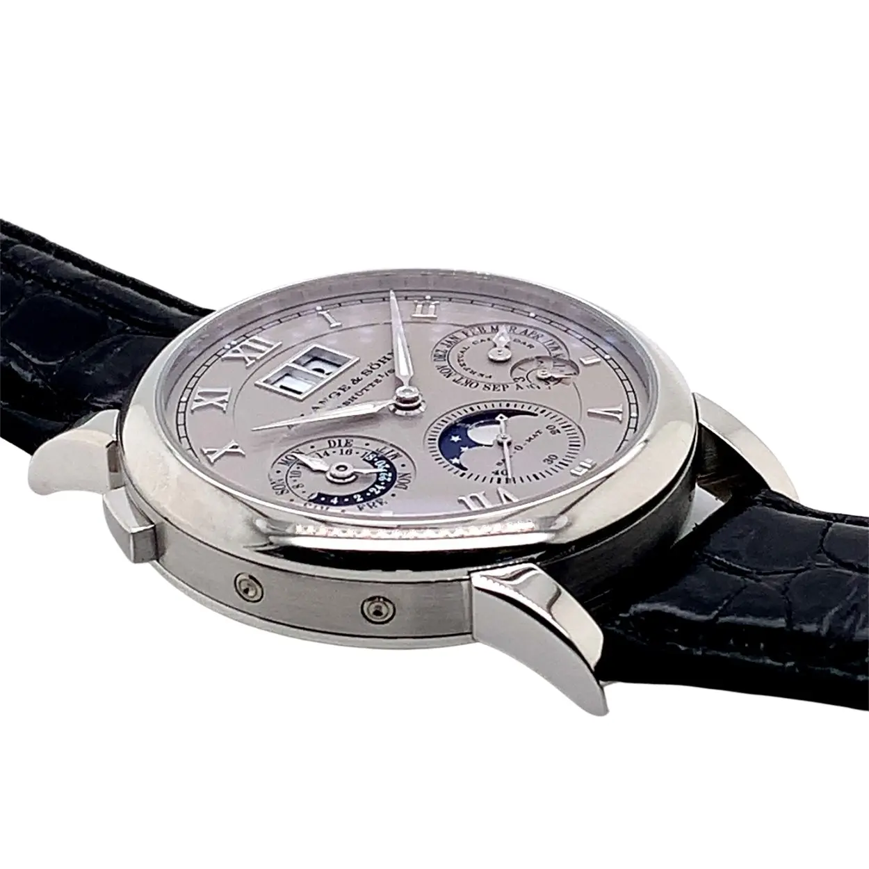 A. Lange & Söhne Langematik Perpetual 310.025F 38.5mm Platinum Silver 5