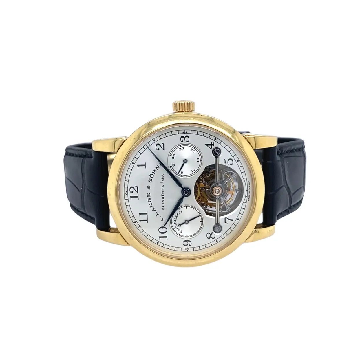 A. Lange & Söhne Tourbillon 701.001 38.5mm Yellow gold Silver