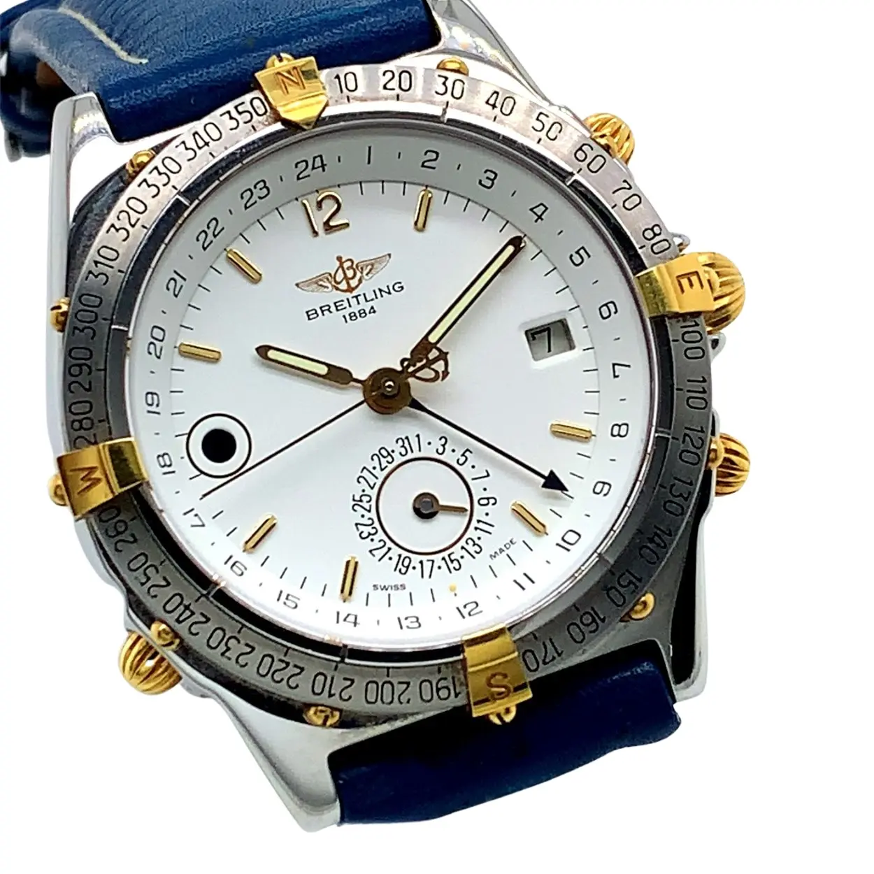 Breitling Windrider B15047 38mm Yellow gold and Stainless steel White 5