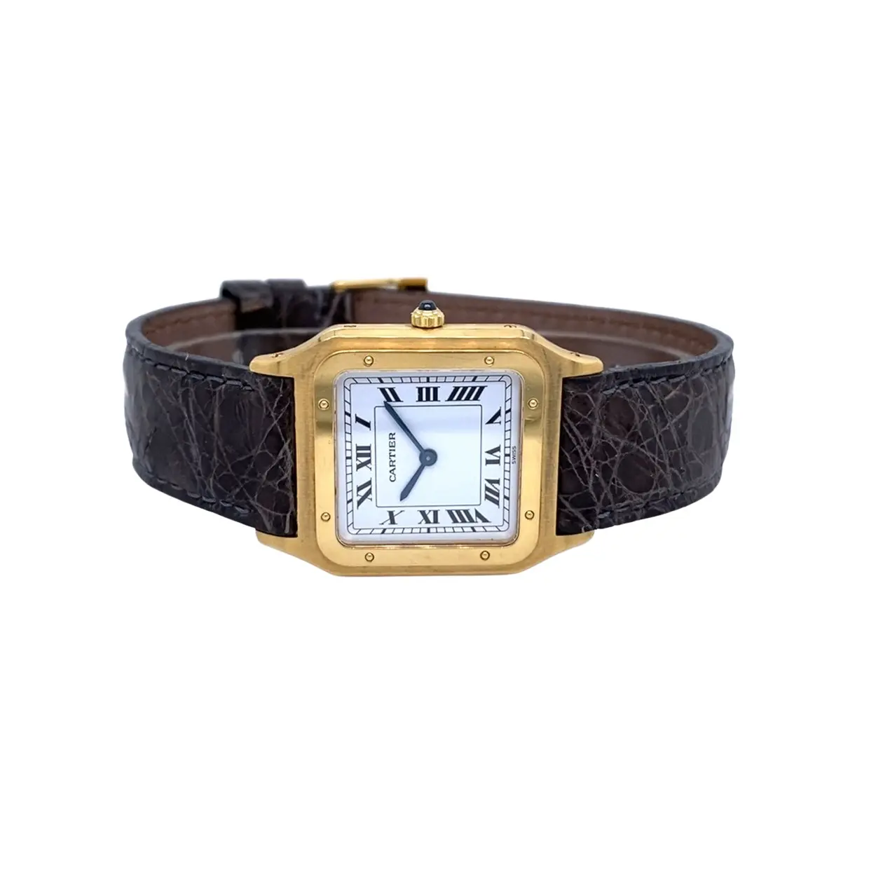 Cartier Santos Dumont 27mm Yellow gold White