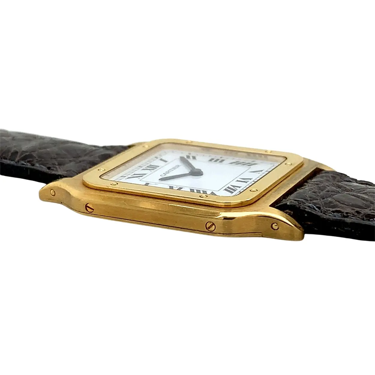 Cartier Santos Dumont 27mm Yellow gold White 2