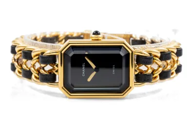 Chanel Premier H0001 25mm Yellow gold Black