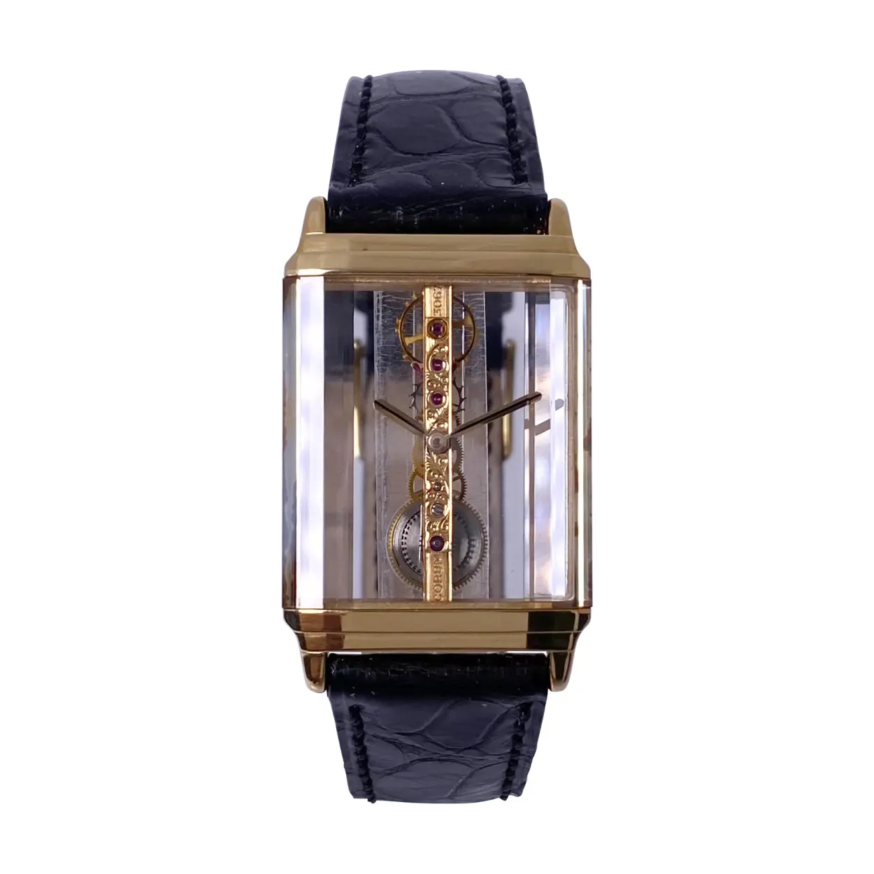 Corum Golden Bridge 1385056 25mm Yellow gold Skeletonized