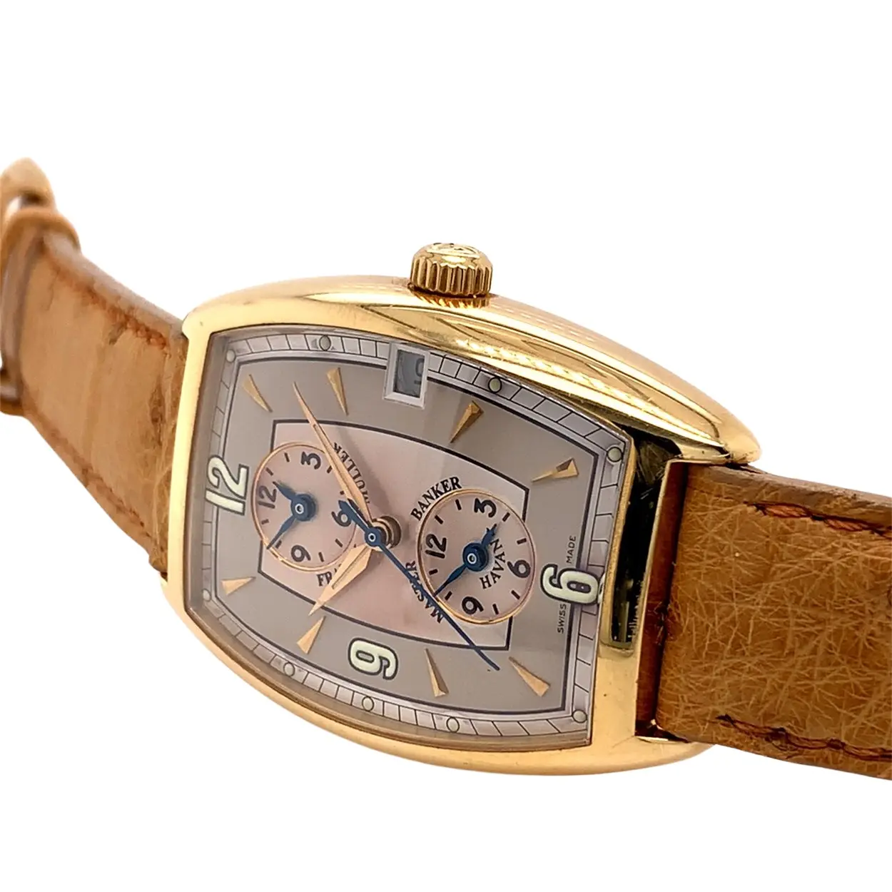 Franck Muller Master Banker 2852 M BK 31mm Yellow gold Silver 2