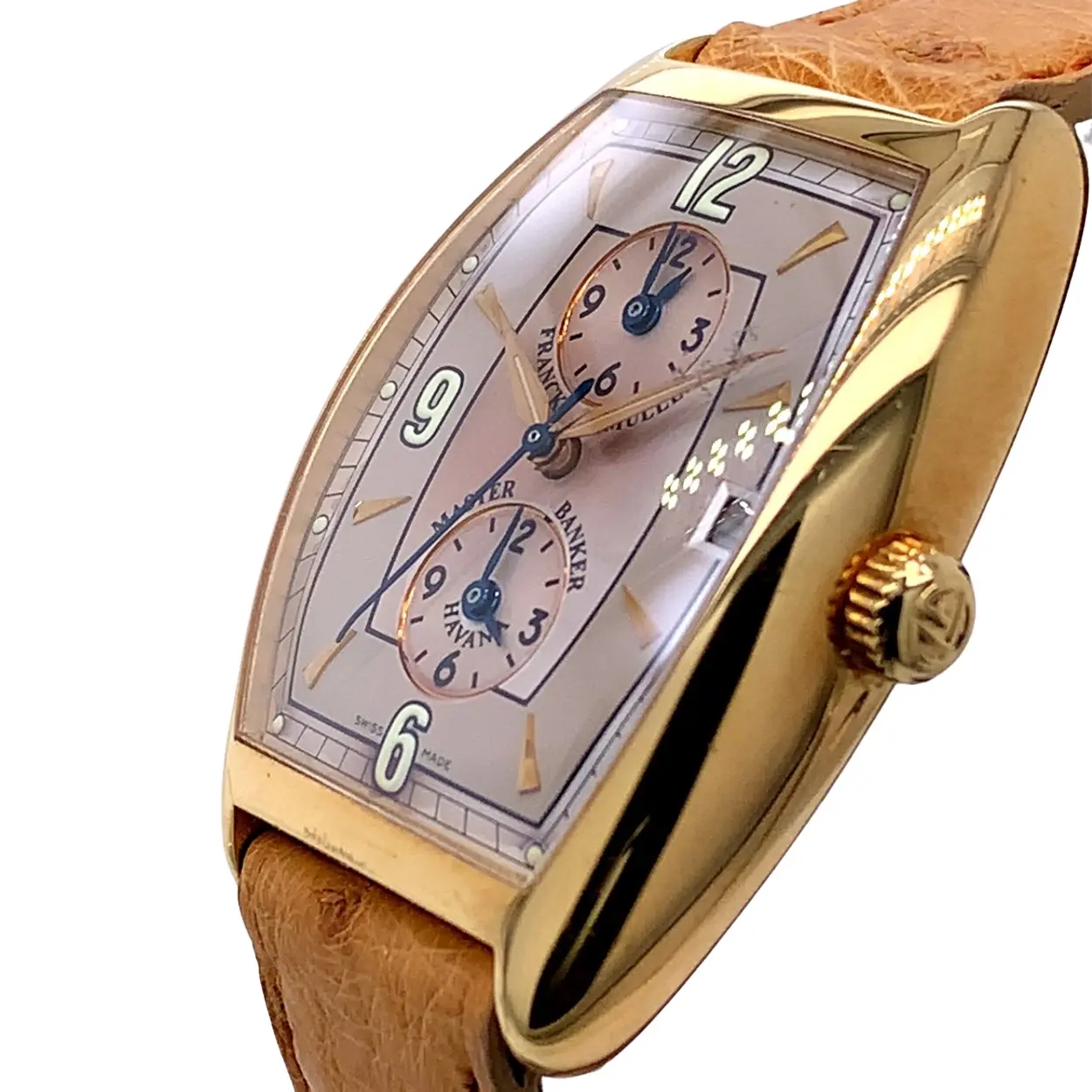 Franck Muller Master Banker 2852 M BK 31mm Yellow gold Silver 7