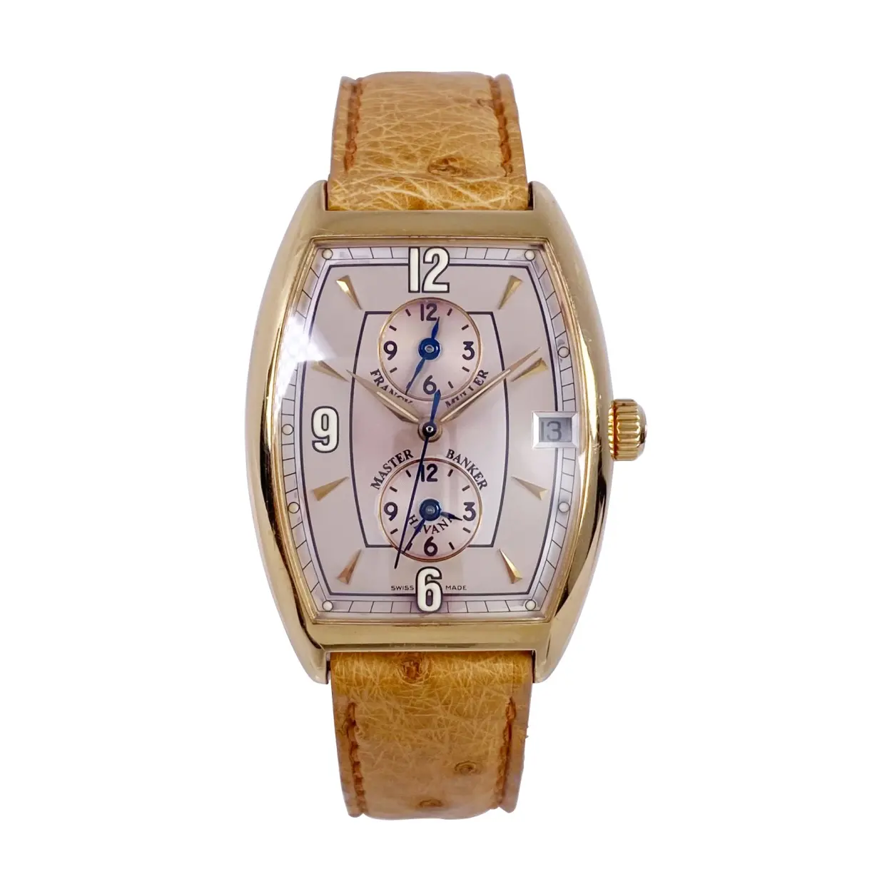 Franck Muller Master Banker 2852 M BK 31mm Yellow gold Silver