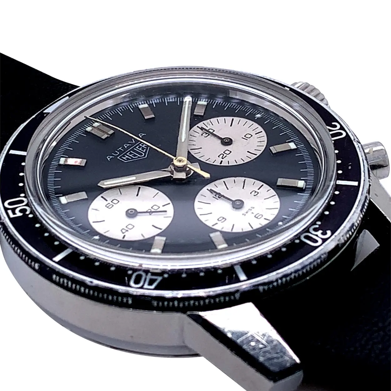 Heuer Autavia 2446C 40.5mm Stainless steel Black 5