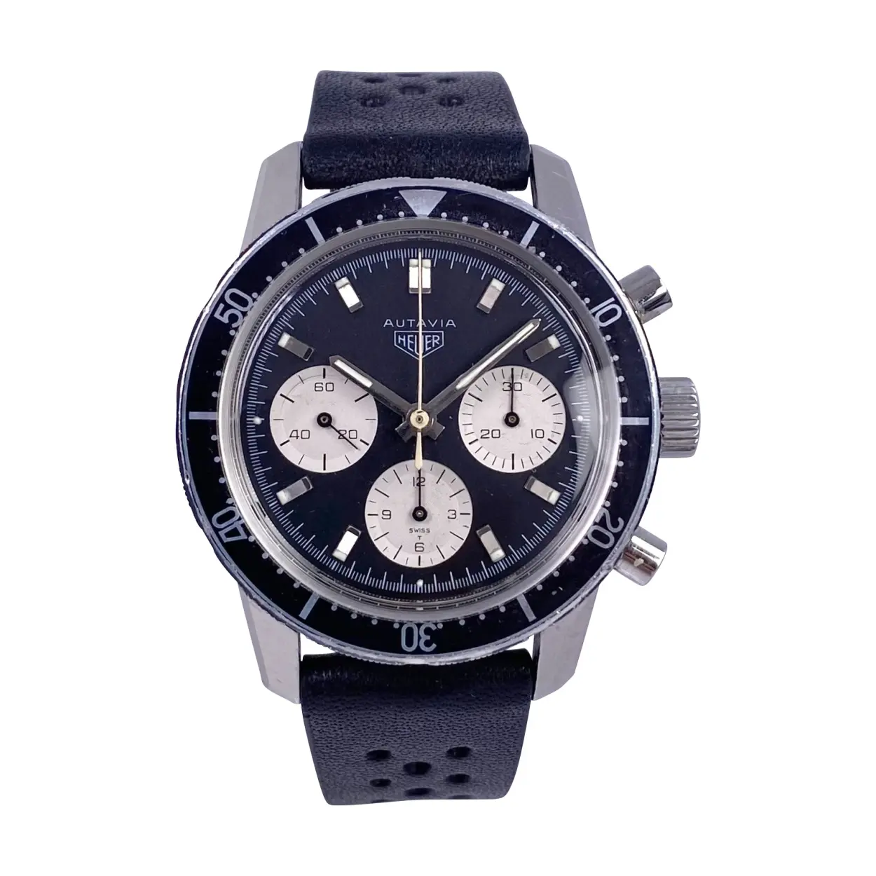 Heuer Autavia 2446C 40.5mm Stainless steel Black 10