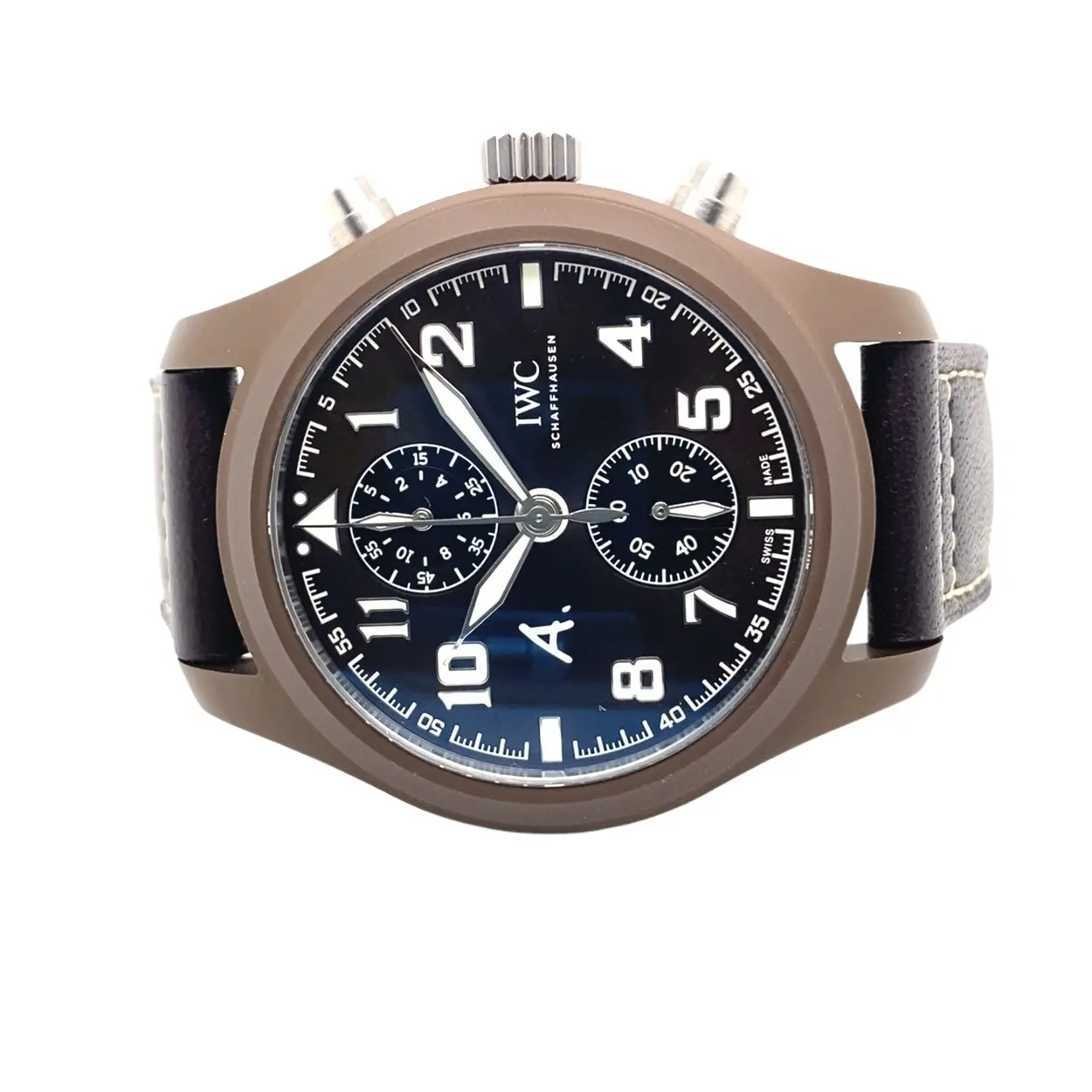 IWC Pilot IW388004 46mm Titanium and ceramic Brown 1