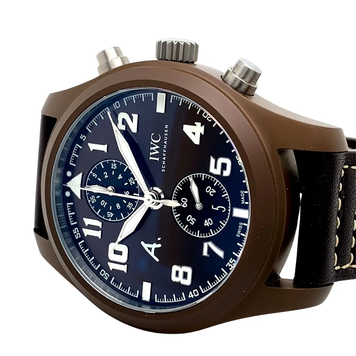 IWC Pilot IW388004 46mm Titanium and ceramic Brown 2