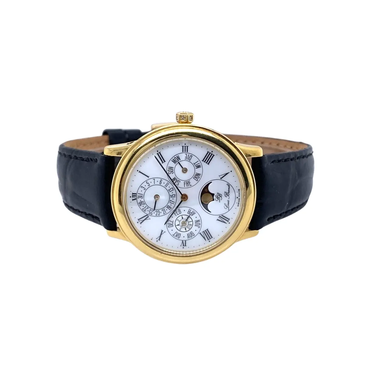 Omega Louis Brandt BA 156.769 34mm Yellow gold Enamel 2