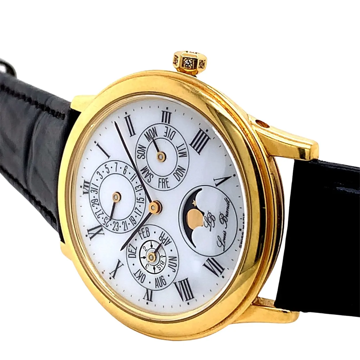 Omega Louis Brandt BA 156.769 34mm Yellow gold Enamel 3