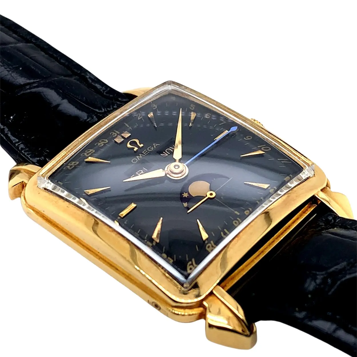 Omega Cosmic 3944 33mm Yellow gold Black 3