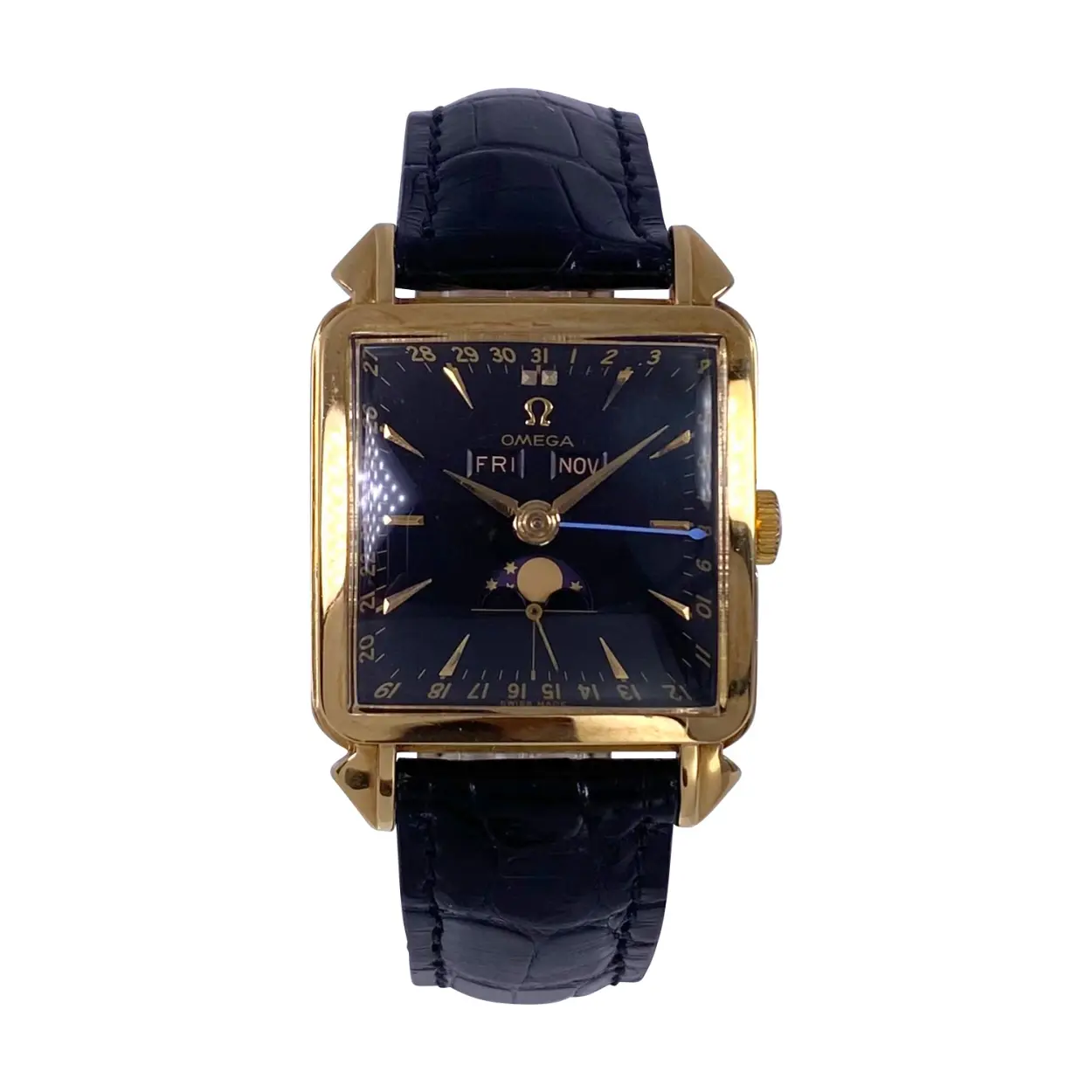 Omega Cosmic 3944 33mm Yellow gold Black