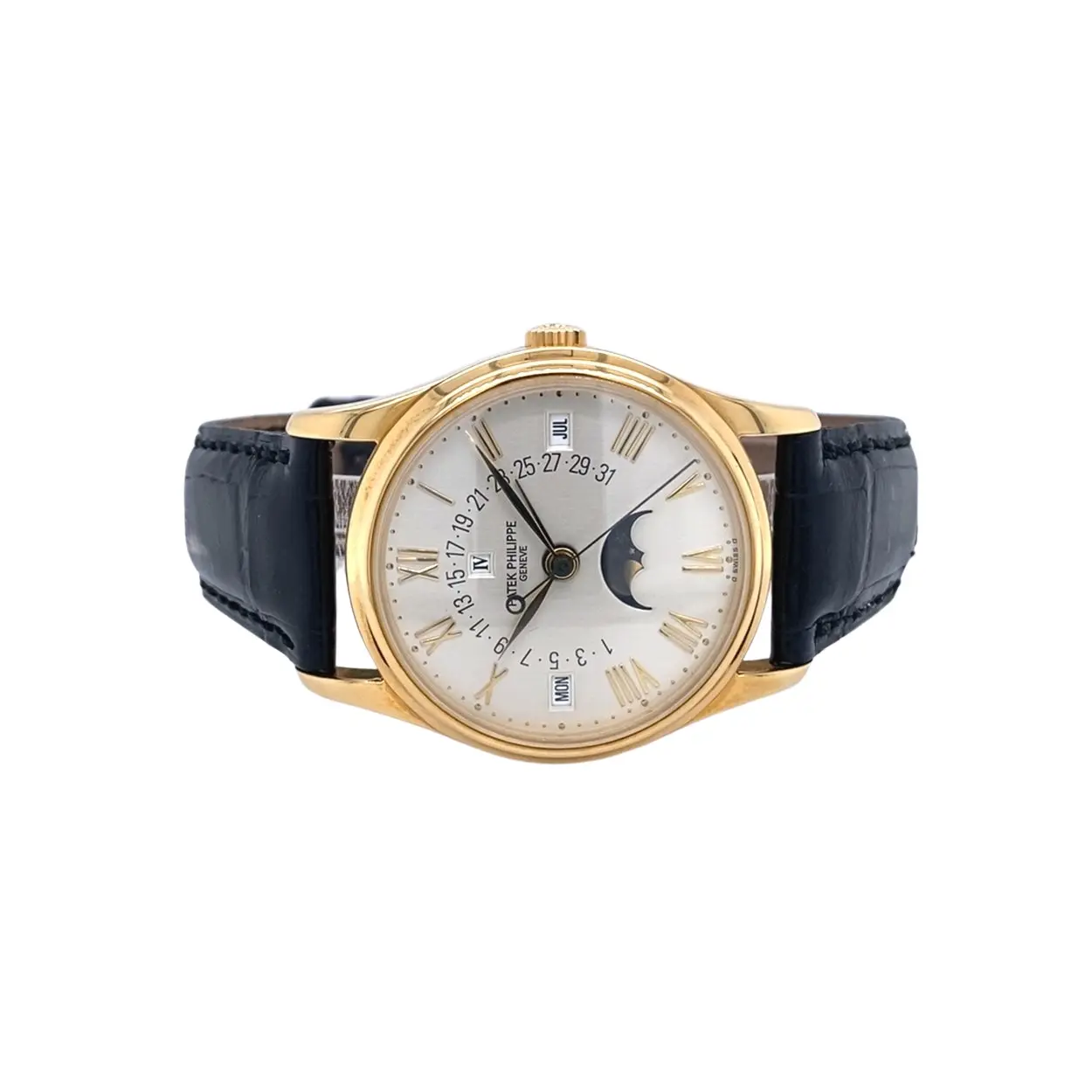 Patek Philippe Perpetual Calendar 5050 35mm Yellow gold Silver