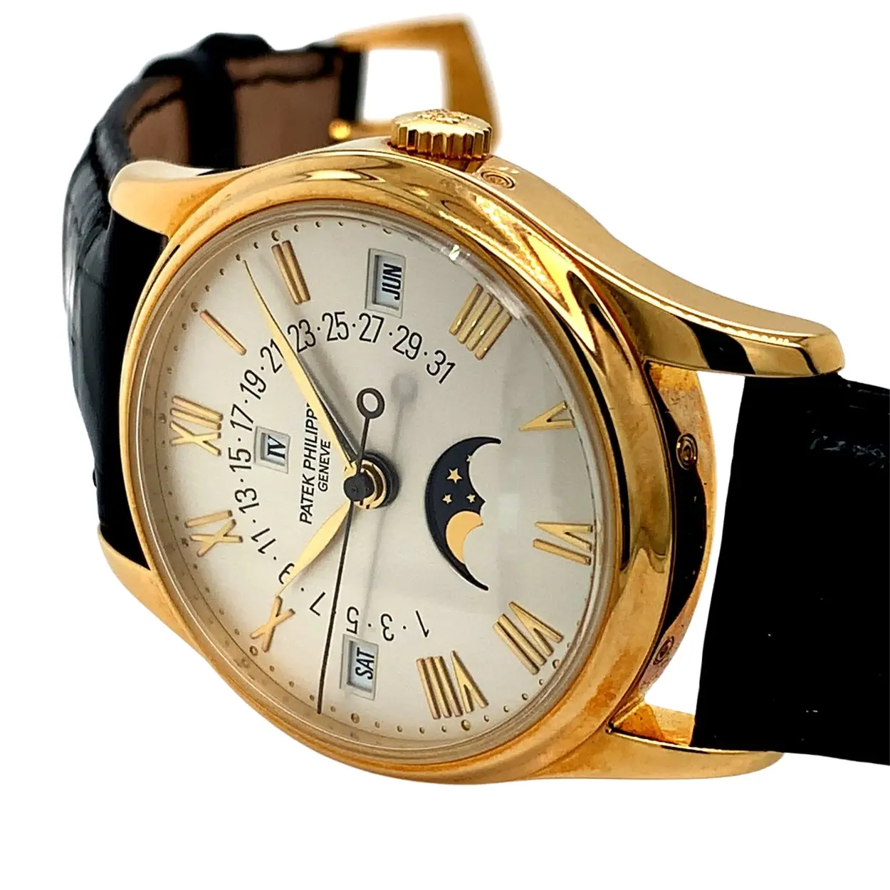 Patek Philippe Perpetual Calendar 5050 35mm Yellow gold Silver 1