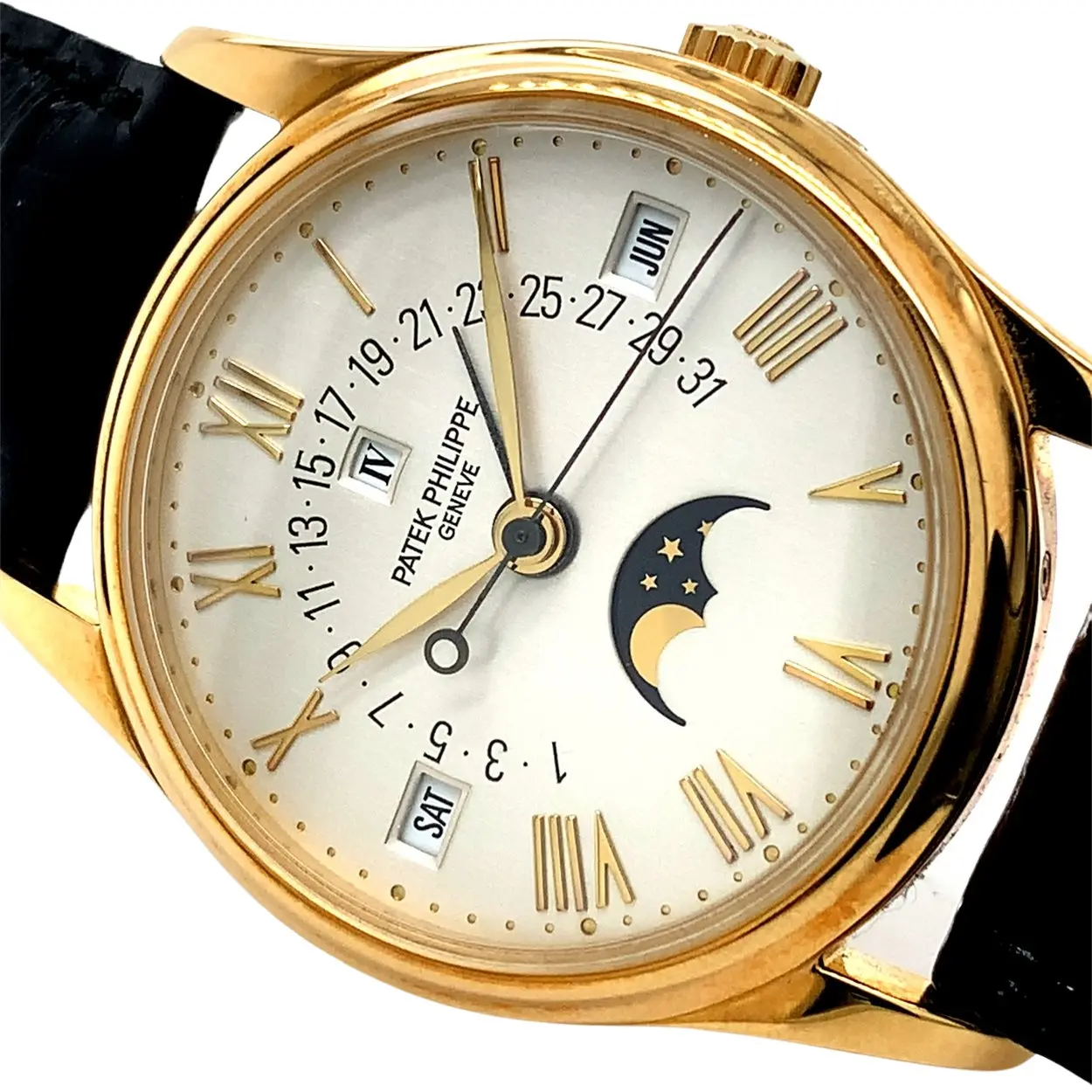 Patek Philippe Perpetual Calendar 5050 35mm Yellow gold Silver 7