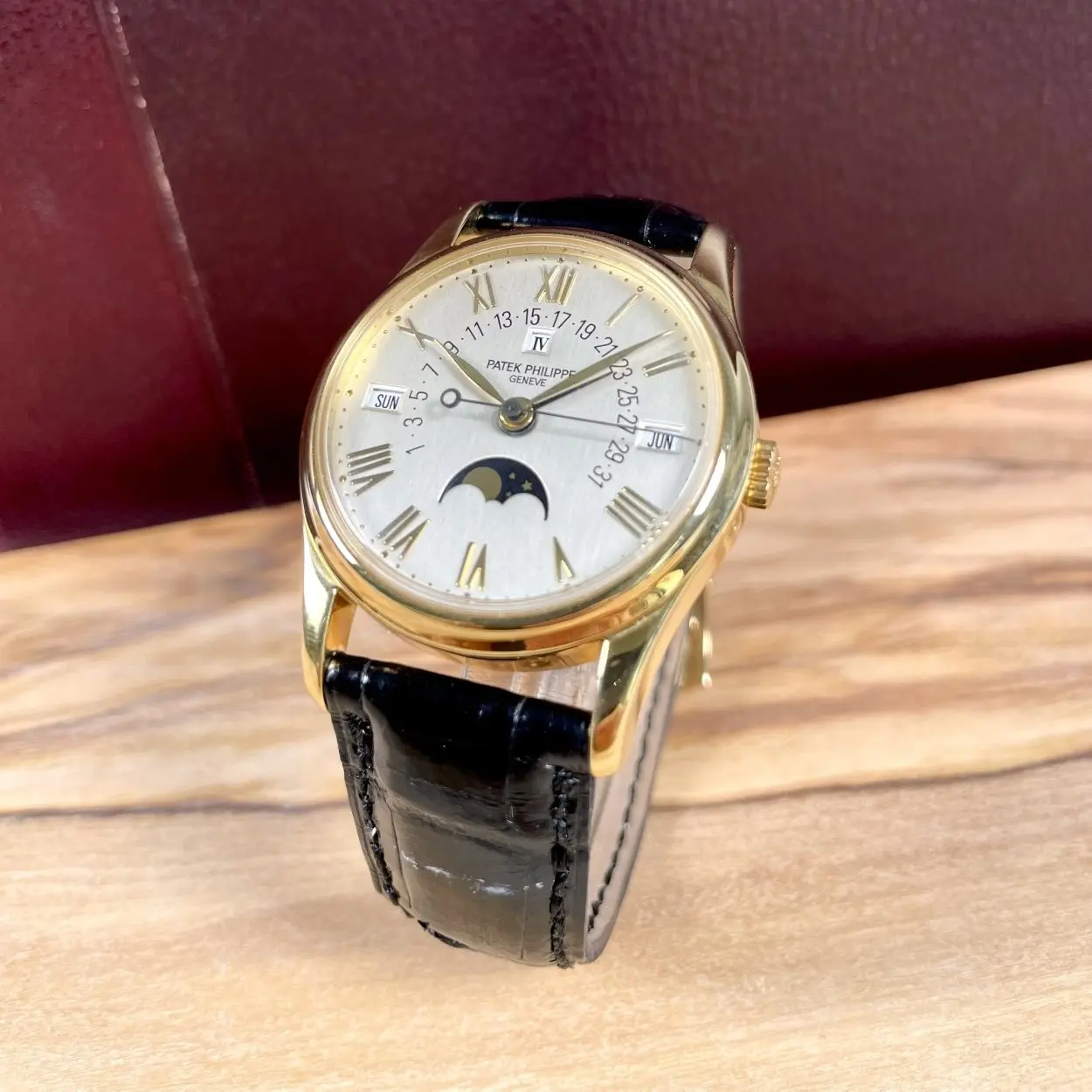 Patek Philippe Perpetual Calendar 5050 35mm Yellow gold Silver 9