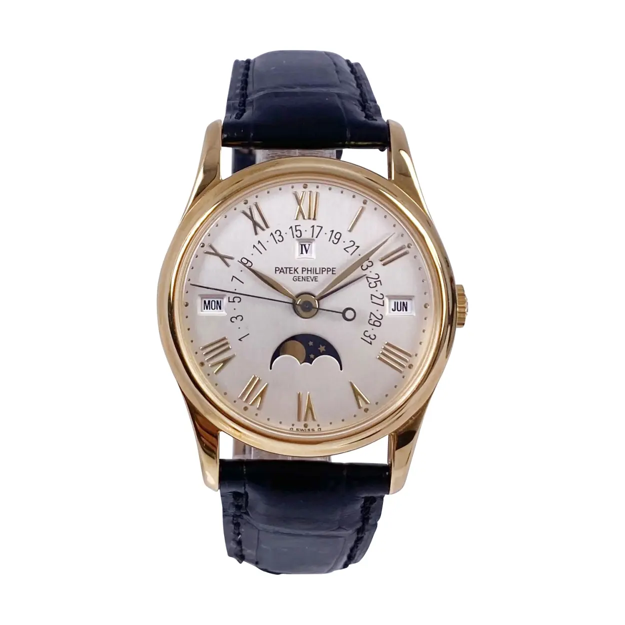 Patek Philippe Perpetual Calendar 5050 35mm Yellow gold Silver 10